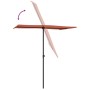 Gartenschirm mit terrakottafarbenem Aluminiummast 180x110 cm von vidaXL, Sonnenschirme - Ref: Foro24-47333, Preis: 52,25 €, R...