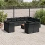 Set de sofás de jardín y cojines 13 pzas ratán sintético negro de , Conjuntos de jardín - Ref: Foro24-3223948, Precio: 884,36...