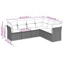 Gartensofa-Set mit Kissen, 6-teilig, beiges synthetisches Rattan von , Gartensets - Ref: Foro24-3249517, Preis: 407,20 €, Rab...
