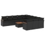 12-teiliges Gartensofa-Set mit schwarzen Kissen aus synthetischem Rattan. von , Gartensets - Ref: Foro24-3258835, Preis: 745,...