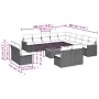 Gartensofa-Set, 14-teilig, mit grauen Polstern aus synthetischem Rattan von , Gartensets - Ref: Foro24-3258896, Preis: 824,52...