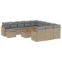 Set sofás de jardín con cojines 13 pzas ratán sintético beige by , Garden sets - Ref: Foro24-3258993, Price: 842,06 €, Discou...