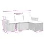 Set de sofás de jardín 4 pzas y cojines ratán sintético gris by , Garden sets - Ref: Foro24-3259148, Price: 264,08 €, Discoun...