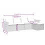 Gartensofa-Set mit 5-teiligen Kissen aus grauem synthetischem Rattan von , Gartensets - Ref: Foro24-3259162, Preis: 325,36 €,...