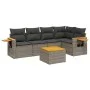 Set de muebles de jardín 6 pzas y cojines ratán sintético gris de , Conjuntos de jardín - Ref: Foro24-3259197, Precio: 385,59...
