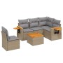 Juego de sofás jardín con cojines 6 pzas ratán sintético beige by , Garden sets - Ref: Foro24-3259224, Price: 409,75 €, Disco...