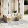 Juego de sofás jardín con cojines 6 pzas ratán sintético beige by , Garden sets - Ref: Foro24-3259503, Price: 466,79 €, Disco...