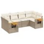 Juego de sofás jardín con cojines 6 pzas ratán sintético beige by , Garden sets - Ref: Foro24-3259503, Price: 466,79 €, Disco...