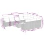 Set de sofás de jardín 11pzas con cojines ratán sintético beige by , Garden sets - Ref: Foro24-3259588, Price: 674,47 €, Disc...