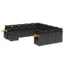 Set de sofás de jardín 11 pzas y cojines ratán sintético negro by , Garden sets - Ref: Foro24-3259605, Price: 682,98 €, Disco...