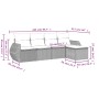 Gartensofa-Set mit 5-teiligen Kissen aus synthetischem Rattan in Beige. von , Gartensets - Ref: Foro24-3253626, Preis: 346,62...