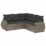 Juego de sofás jardín con cojines 5 pzas ratán sintético gris by , Garden sets - Ref: Foro24-3253687, Price: 348,58 €, Discou...
