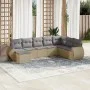 Juego de sofás de jardín con cojines beige 8 pzas ratán PE by , Garden sets - Ref: Foro24-3254096, Price: 512,46 €, Discount: %
