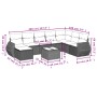 Gartensofagarnitur mit beigen Kissen, 8-teilig, aus PE-Rattan. von , Gartensets - Ref: Foro24-3254096, Preis: 521,33 €, Rabat...