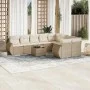 Juego de sofás jardín con cojines beige 10 pzas ratán sintético by , Garden sets - Ref: Foro24-3254185, Price: 723,05 €, Disc...