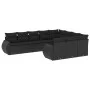 Set de sofás de jardín 10 pzas cojines ratán sintético negro by , Garden sets - Ref: Foro24-3254222, Price: 618,65 €, Discoun...