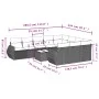 Gartensofa-Set 11-teilig mit beigen Polstern aus synthetischem Rattan von , Gartensets - Ref: Foro24-3254236, Preis: 738,26 €...