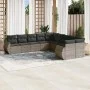 Set de sofás de jardín 11 pzas y cojines ratán sintético gris by , Garden sets - Ref: Foro24-3254257, Price: 723,96 €, Discou...