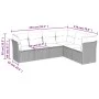 Gartenmöbel-Set, 6-teilig, mit grauen Polstern aus synthetischem Rattan. von , Gartensets - Ref: Foro24-3217680, Preis: 360,2...
