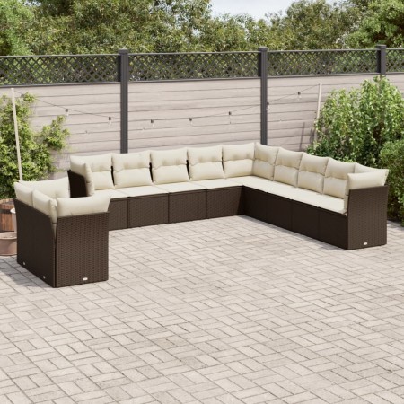 Set de sofás de jardín 11 pzas cojines ratán sintético marrón by , Garden sets - Ref: Foro24-3217883, Price: 745,51 €, Discou...