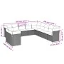 Set de sofás de jardín 11 pzas cojines ratán sintético marrón by , Garden sets - Ref: Foro24-3217883, Price: 747,80 €, Discou...