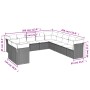 Set de sofás de jardín 11 pzas cojines ratán sintético marrón by , Garden sets - Ref: Foro24-3217883, Price: 745,51 €, Discou...