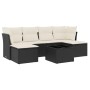 Set de comedor de jardín 7 pzas y cojines ratán sintético negro by , Garden sets - Ref: Foro24-3218016, Price: 352,67 €, Disc...