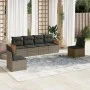 Gartenmöbel-Set, 6-teilig, mit grauen Polstern aus synthetischem Rattan. von , Gartensets - Ref: Foro24-3227544, Preis: 366,8...