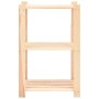 Estantería almacenaje 3 niveles madera pino maciza 150 kg by vidaXL, Industrial shelving - Ref: Foro24-286201, Price: 47,57 €...