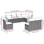 Juego de sofás de jardín con cojines beige 8 pzas ratán PE by , Garden sets - Ref: Foro24-3227724, Price: 489,11 €, Discount: %