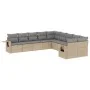 Juego de sofás jardín con cojines beige 10 pzas ratán sintético de , Conjuntos de jardín - Ref: Foro24-3220708, Precio: 632,7...