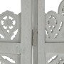 Screen 5 panels hand carved gray mango wood 200x165 cm by vidaXL, Room dividers - Ref: Foro24-285323, Price: 288,00 €, Discou...