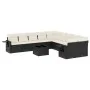 Set de sofás de jardín 11 pzas y cojines ratán sintético negro by , Garden sets - Ref: Foro24-3220715, Price: 647,75 €, Disco...