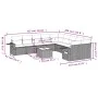 Set de sofás de jardín 11 pzas y cojines ratán sintético negro by , Garden sets - Ref: Foro24-3220715, Price: 647,75 €, Disco...
