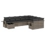 Gartensofa-Set, 10-teilig, mit grauen Polstern aus synthetischem Rattan von , Gartensets - Ref: Foro24-3220659, Preis: 590,86...