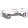 Set de sofás de jardín 10 pzas cojines ratán sintético negro by , Garden sets - Ref: Foro24-3220665, Price: 602,87 €, Discoun...