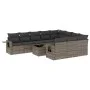 Set de sofás de jardín 11 pzas y cojines ratán sintético gris by , Garden sets - Ref: Foro24-3220699, Price: 650,01 €, Discou...