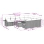 Gartensofagarnitur 11-teilig mit grauen Kissen aus synthetischem Rattan. von , Gartensets - Ref: Foro24-3220699, Preis: 648,5...