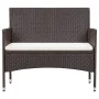 4-piece garden furniture set and brown synthetic rattan cushions by vidaXL, Garden sets - Ref: Foro24-45811, Price: 213,44 €,...