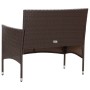 4-teiliges Gartenmöbel-Set und braune synthetische Rattankissen von vidaXL, Gartensets - Ref: Foro24-45811, Preis: 216,28 €, ...