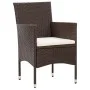 4-piece garden furniture set and brown synthetic rattan cushions by vidaXL, Garden sets - Ref: Foro24-45811, Price: 213,44 €,...