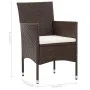 4-piece garden furniture set and brown synthetic rattan cushions by vidaXL, Garden sets - Ref: Foro24-45811, Price: 213,44 €,...