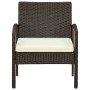 Gartenstuhl mit braunem synthetischem Rattankissen von vidaXL, Gartenstühle - Ref: Foro24-45794, Preis: 88,75 €, Rabatt: %
