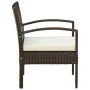 Gartenstuhl mit braunem synthetischem Rattankissen von vidaXL, Gartenstühle - Ref: Foro24-45794, Preis: 88,75 €, Rabatt: %