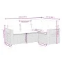 Set de sofás de jardín 4 pzas y cojines ratán sintético gris by , Garden sets - Ref: Foro24-3226774, Price: 280,85 €, Discoun...