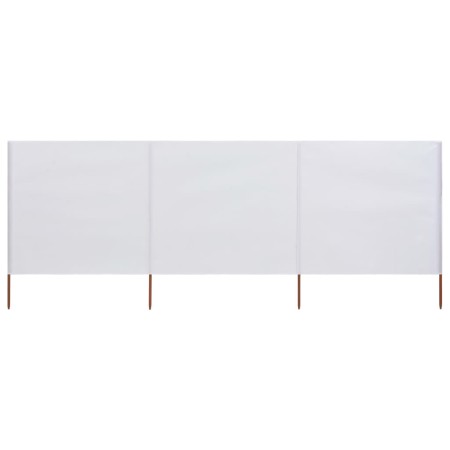 3-teilige Strandwindjacke aus sandweißem Stoff, 400 x 80 cm von vidaXL, Sonnenschirme - Ref: Foro24-47140, Preis: 33,43 €, Ra...