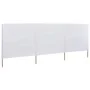 3-panel beach windbreaker in sand white fabric 400x80 cm by vidaXL, Umbrellas - Ref: Foro24-47140, Price: 32,80 €, Discount: %