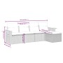 Gartenmöbel-Set, 5-teilig, mit schwarzen Polstern aus synthetischem Rattan. von , Gartensets - Ref: Foro24-3226755, Preis: 31...