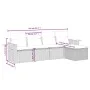 Set de muebles de jardín 5 pzas y cojines ratán sintético negro de , Conjuntos de jardín - Ref: Foro24-3226755, Precio: 323,8...
