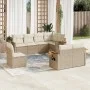 Juego de sofás de jardín con cojines beige 8 pzas ratán PE by , Garden sets - Ref: Foro24-3227003, Price: 662,55 €, Discount: %